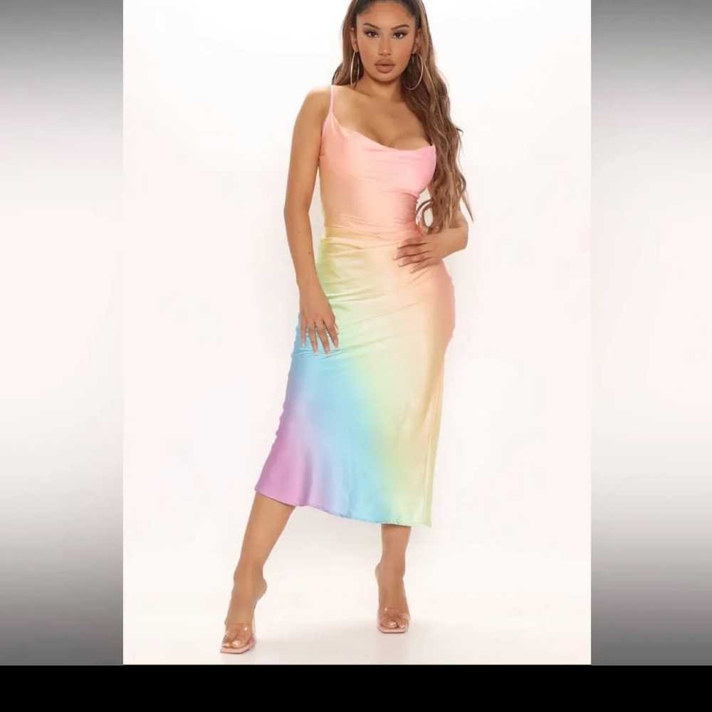 FASHION NOVA Over the rainbow dress